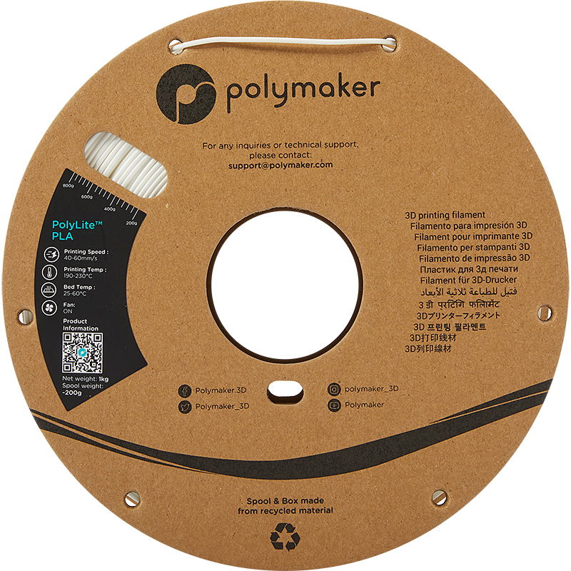 Polymaker PolyLite™ PLA Jamfree™ Technology